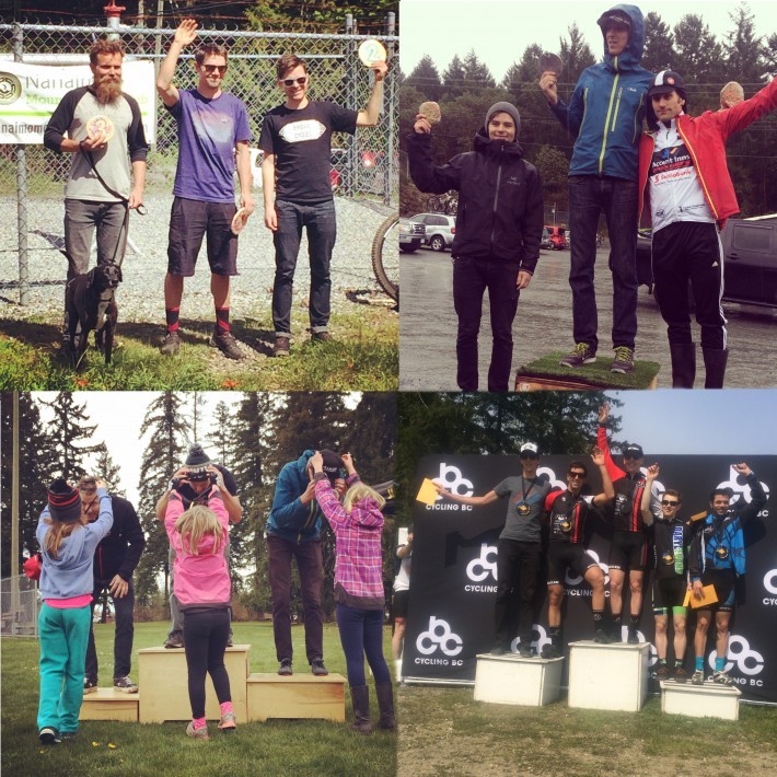 Podium party! It seems the BSC boys are either climbing onto those steps or DNF'ing...